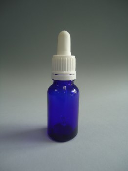 frasco cuentagotas precinto 15 ml azul cobalto